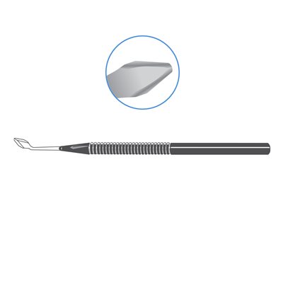 EdgeAhead Intraocular (IOL) Knife - 6.2 mm, angled 40 degrees, bevel up